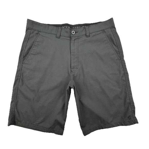 Hang Ten Hybrid Shorts Mens Size 34 Gray Chino Style Casual Lightweight Comfort - Picture 1 of 11